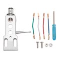 thumbnail image 2 of Phono Headshell, LP Turntable Headshell Mount with 4 Oxygen Copper Wires, Universal Headshell Replacement Fit for Standard H 4 Bayonet S Shaped Posts, 2 of 7