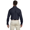 thumbnail image 2 of Harriton M510T Men's Tall Essential Poplin-Navy-XLT, 2 of 3
