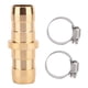 thumbnail image 1 of Adaptador de conector rápido de manguera de 3/4" para tubería de agua con dos abrazaderas para el jardín del hogar, 1 of 8
