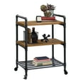 thumbnail image 3 of Sauder Iron City® Multi-purpose Cart, Checked Oak Finish, 3 of 12