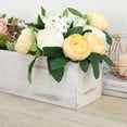 thumbnail image 2 of Efavormart 24x6'' Whitewash Wood Planter Boxes With Plastic Liner DIY Rustic Boxes Rectangle Wood Box For Wedding Party Decoration, 2 of 9