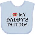 thumbnail image 3 of Inktastic I Love My Daddy's Tattoos Boys or Girls Baby Bib, 3 of 4