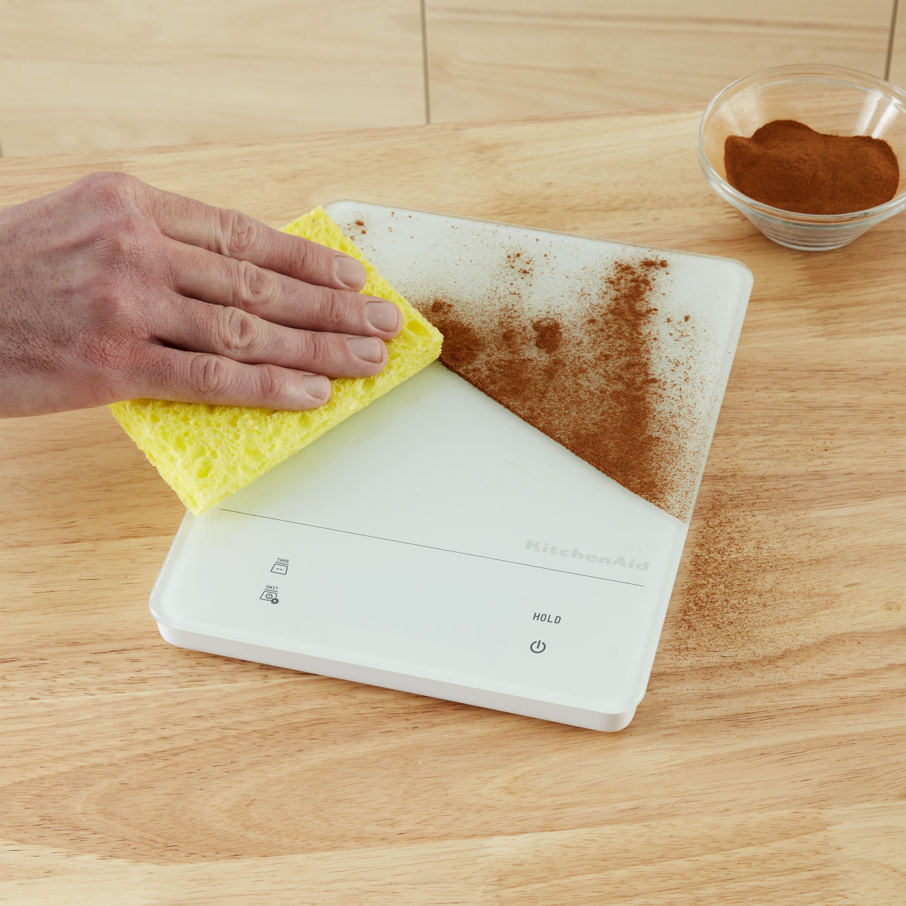 KitchenAid 11LB Waterproof Kitchen Scale White