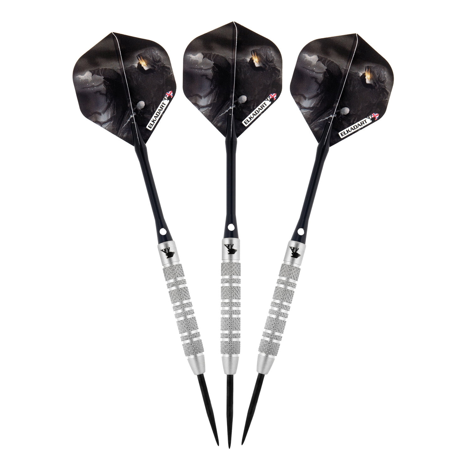 Elkadart Wizard 80% Tungsten Professional Steel Tip Dart Set, 19 Grams