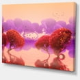 thumbnail image 2 of Jardins Japonais Rouges et Violets - Grande Impression sur Toile, 2 of 4