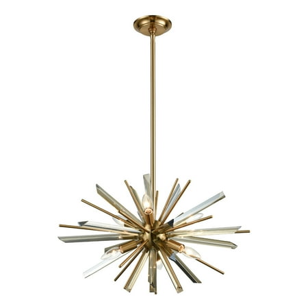 

Chandeliers 6 Light Fixtures With Antique Brass Finish E12 Bulb Type 24 360 Watts