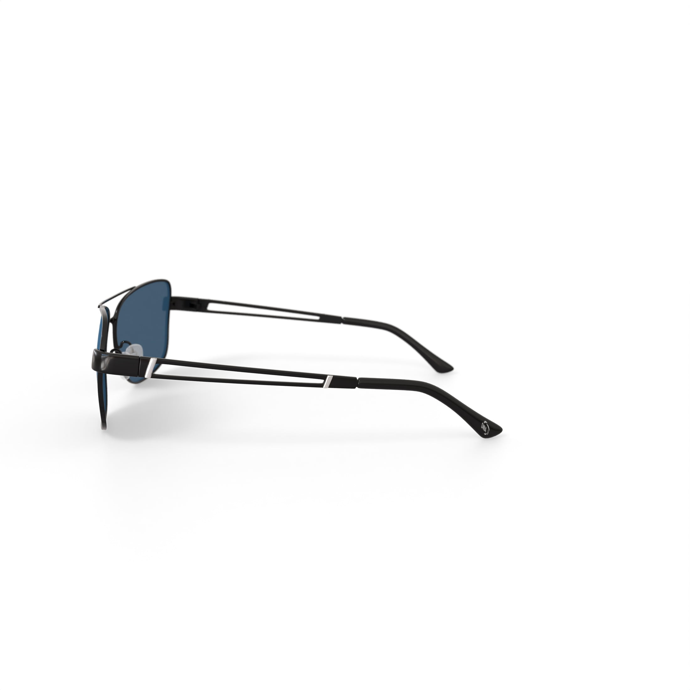 DNA Polarized Rx'able Sunglasses, Unisex, A3016, Black, 63-12-126
