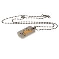 thumbnail image 1 of Liverpool FC - Placa de Identificación y Cadena Diseño Corte (Plata), 1 of 2