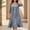 *Gray, variant on Women's 2 Piece Outfit ,Long Chiffon Cardigan and Sleeveless Crewneck Dress Set,Casual Summer Flowy Dress Army Green,Women's Plus M