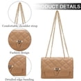 thumbnail image 3 of Bolsos y Carteras Pequeñas para Mujer, Bolsos de Hombro Bolsos Cruzados para Mujer con Correa de Metal Caqui:;:;, 3 of 6