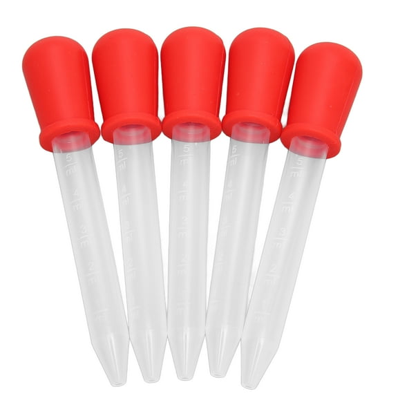 5Pcs Transfer Pipettes 5ml Silicone Material Easy Cleaning Making Disposable DIY Dropper