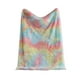 thumbnail image 2 of Manta de franela de terciopelo mullido 39x59in | Poliéster súper suave y ligero | Sofá cálido y acogedor Decoración del sofá cama | Resistente a todas las estaciones | Rosa, gris, azul, gris claro, 2 of 9