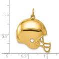 thumbnail image 3 of 14k Yellow Gold Football Helmet Charm Pendant, 3 of 4