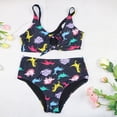 thumbnail image 2 of Traje de baño HUOGUO sexy para mujer, talla grande, estampado animal, tirantes divididos, 2 of 3