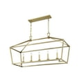 thumbnail image 5 of Savoy House 1-324-5-322 Townsend 5 Light Linear Chandelier in a Warm Brass Finish (44" W x 23.5" H), 5 of 5