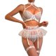 thumbnail image 1 of Gibobby Conjunto ropa interior mujer Lenceria Sexy, Pijama Sexy, Conjunto de Traje de mucama de lencería Sexy para Mujer(Blanco, M), 1 of 5