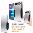 thumbnail image 1 of for 5.5" Samsung Galaxy J7 Prime On Nxt On7 Prime Case Phone Case Grip Notch Design Scratch Shield Hybrid Shock Bumper Slim Cover Silver White, 1 of 5