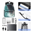 thumbnail image 6 of Lsque Surfing Shark Classic Casual Backpack - Large Capacity Water-Resistant Backpack for School, Work, Travel, and Outdoor Activities, 6 of 8