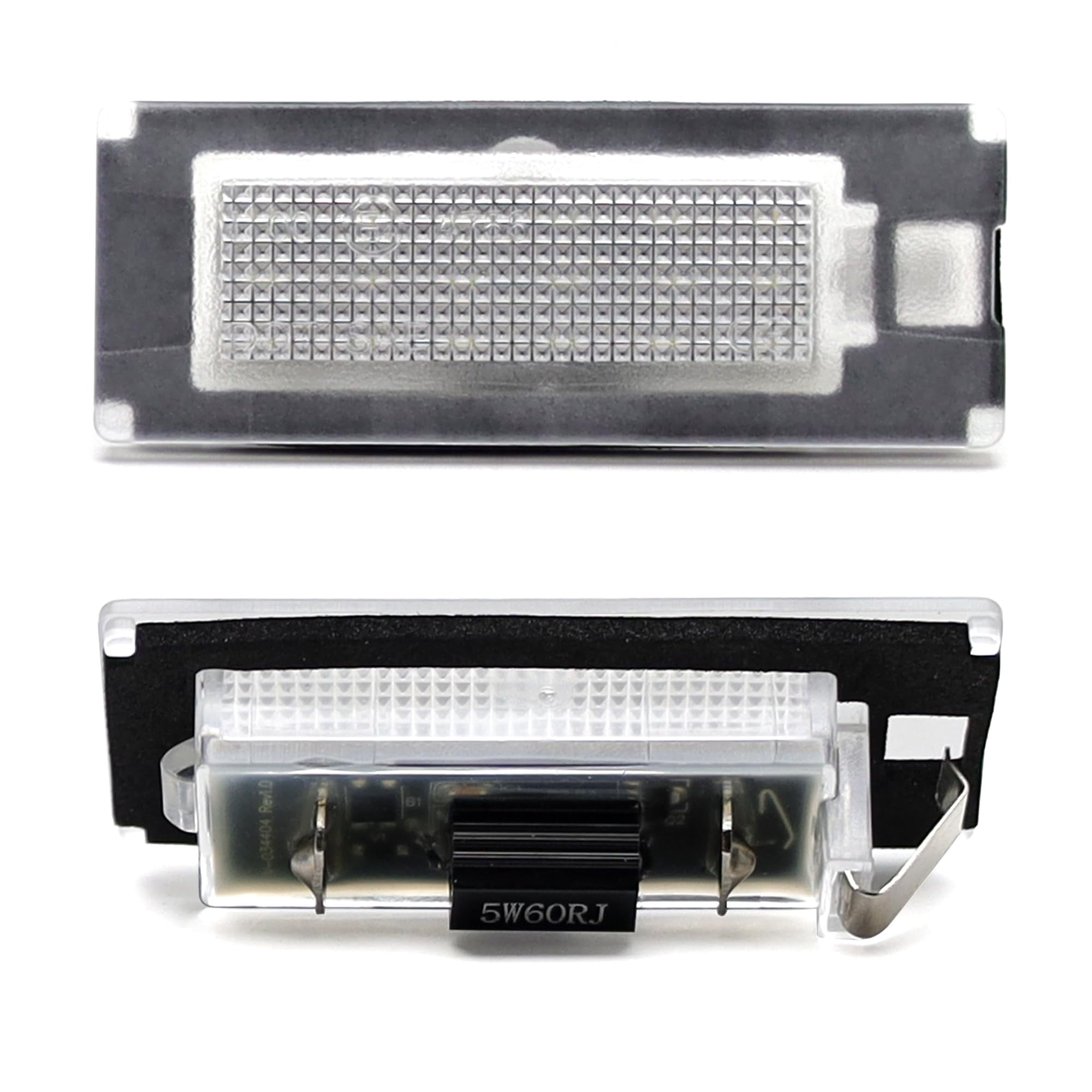 Xenon White Full LED License Plate Light Kit For RAM 2014-up Promaster 1500 2500 3500, Powered By 18-SMD LED Diodes