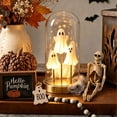 thumbnail image 5 of Witch Hat Lamp, Halloween Decorations Gifts,Stained Glass Like Vintage Witchy Halloween Night Lights, Goth Table Lamps for Night Stands, Bedroom, Living Room, Office, 5 of 12