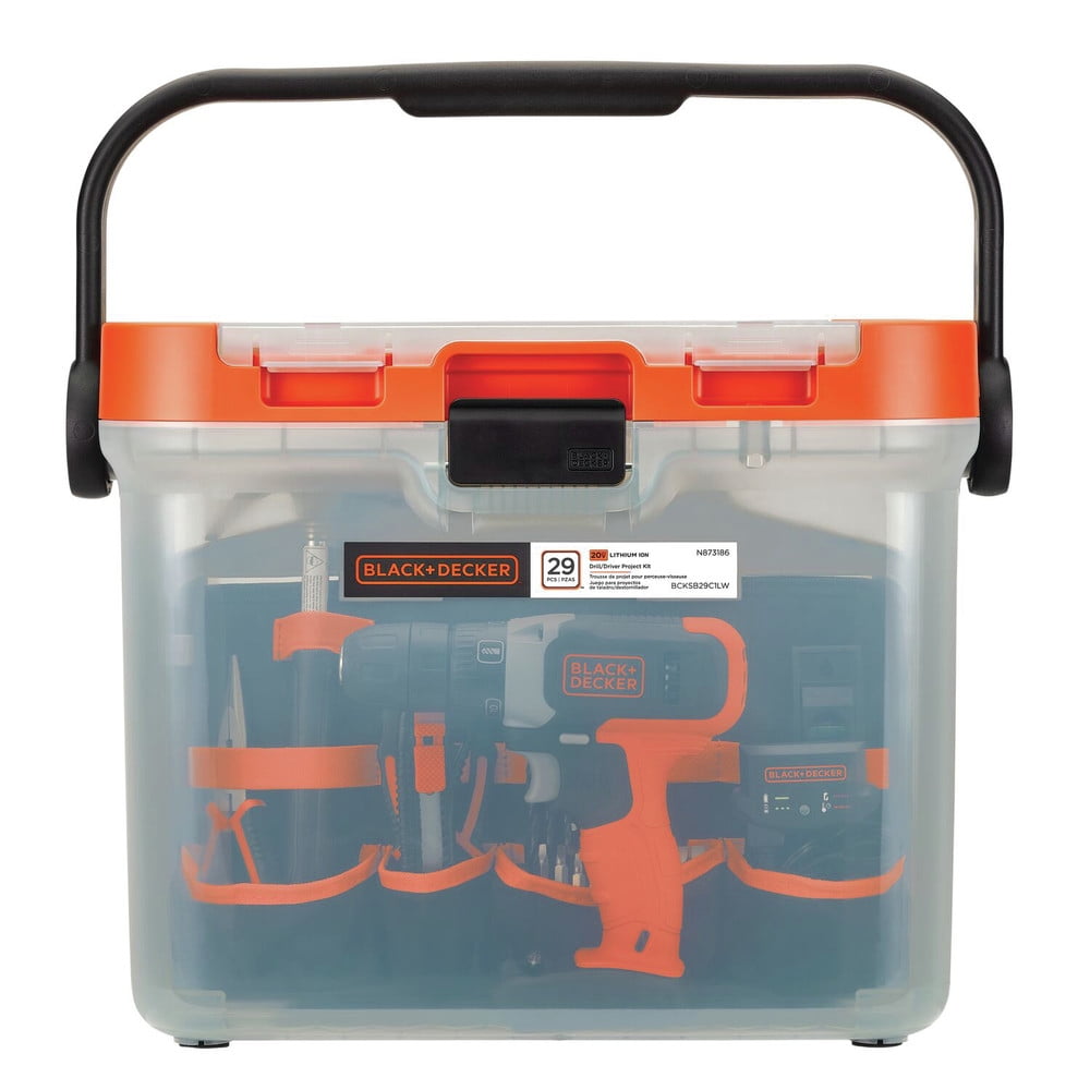 BLACK+DECKER 20V MAX Cordless Drill, 1.5Ah, 28 Piece, Battery and Charger Included