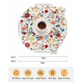thumbnail image 6 of 15 Inch Round Placemats Set of 6, Watercolor Flowers Non Slip Heat Insulation PP Table Mats, Farmhouse Spring Floral Botanical Washable Place Mats for Kitchen Dining Party Table Decor, 6 of 7