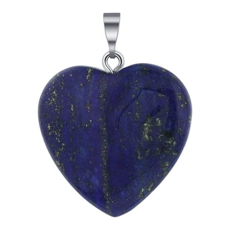 - Gemstone Heart Shape Blue Lapis Lazuli Pendant