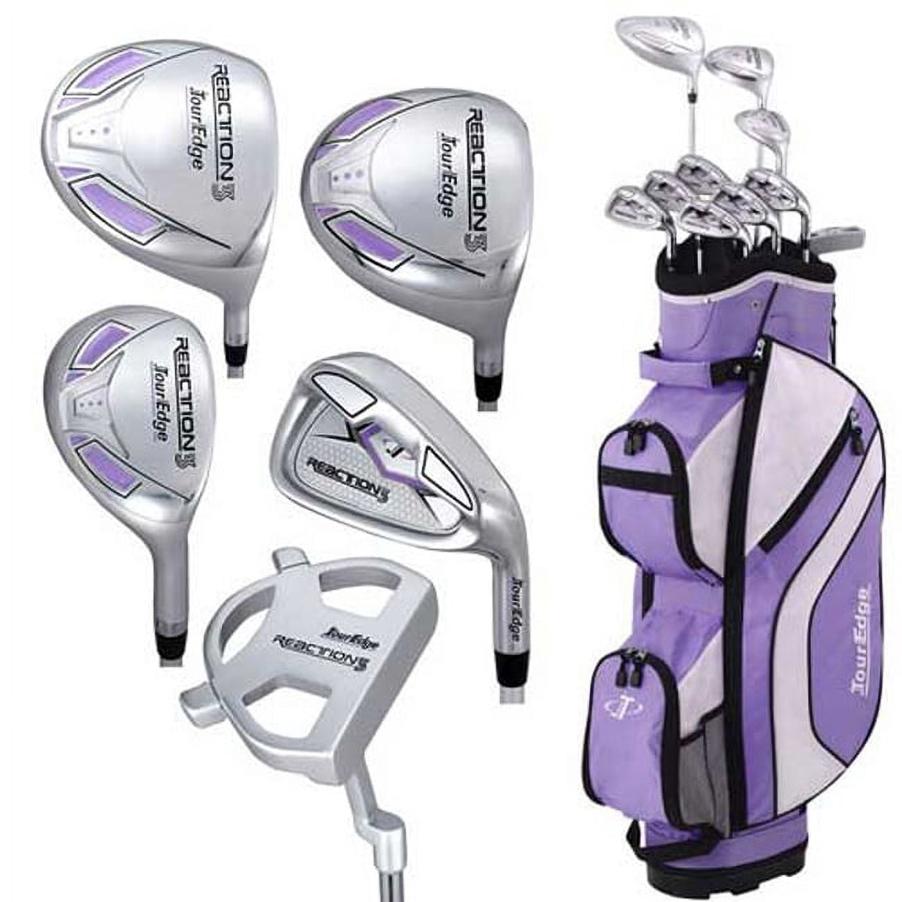 NEW Lady Tour Edge Reaction 3 Complete Golf Set Driver, Wood