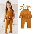 thumbnail image 6 of Styles I Love Baby Girls Sleeveless Ruffle Jumpsuit Romper Summer Playsuit Outfit, 6 of 10