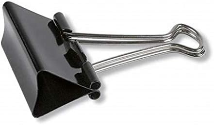 Tekola Extra Large Binder Clips (36 Pack) 2 Inch, Big Paper Clamps for Office Supplies, Black