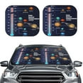 thumbnail image 2 of Xecao Solar System Temperatures Diagram for Foldable Car Sun Shades (2-Pack) offer sun protection with an easy-fold design for convenient windshield shading., 2 of 7