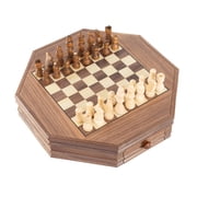 Trademark Games Octagonal Chess and Checkers Set
