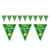 "Club Pack of 12 ""Happy St. Patricks Day"" Pennant Streamer Banner Hanging Decorations 11"" x 12"