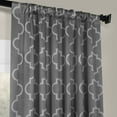 thumbnail image 2 of Half Price Drapes Seville Grey & Silver Room Darkening Curtains For Bedroom (1 Panel), 50W X 96L, 2 of 6