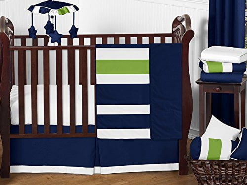 navy blue crib
