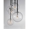 thumbnail image 4 of ET2 Lighting E25078-18BKSN Global 6-Light LED Flush Mount - Black & Satin Nickel, 4 of 6