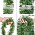 thumbnail image 3 of Gomaty 33FT Artificial Pine Christmas Garland Winter Greenery Garland with 100LED String Lights for Holiday Season Mantel Fireplace Table Runner Centerpiece Decoration, 3 of 7