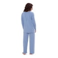 thumbnail image 2 of Women's Long Sleeve PJs in Bamboo Viscose (Replenish) Cozy Pajama Set by Texere, 2 of 4