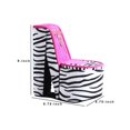 thumbnail image 5 of Benzara BM240356 High Heel Zebra Shoe Jewelry Box with 3 Hooks, Multi Color, 5 of 5
