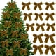 thumbnail image 1 of Adornos navideños, adornos navideños, regalos navideños, 12 piezas de lazos de terciopelo para árbol de Navidad, decoración de corona, lazo de terciopelo, nudo, 1 of 7