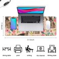 thumbnail image 5 of Long Mouse Pads for Desk,German Shepherd with Pioneer Flower Desk Mats on Top Of Desks, Desk Mouse Pad Extra Large with 3mm Non-Slip Base and Stitched Edge for Gaming,Office,Work,Home 31.5"x11.8", 5 of 6