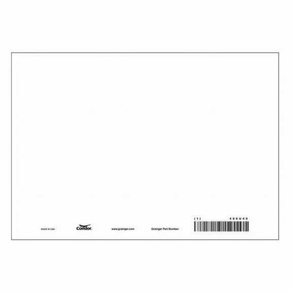 Condor Safety Sign,10" W,7" H,0.320" Thick,PK10 486U40