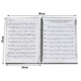 Stiwee A4 Sheet Music Organizer, Spiral Folder 10 Pockets for Sheet