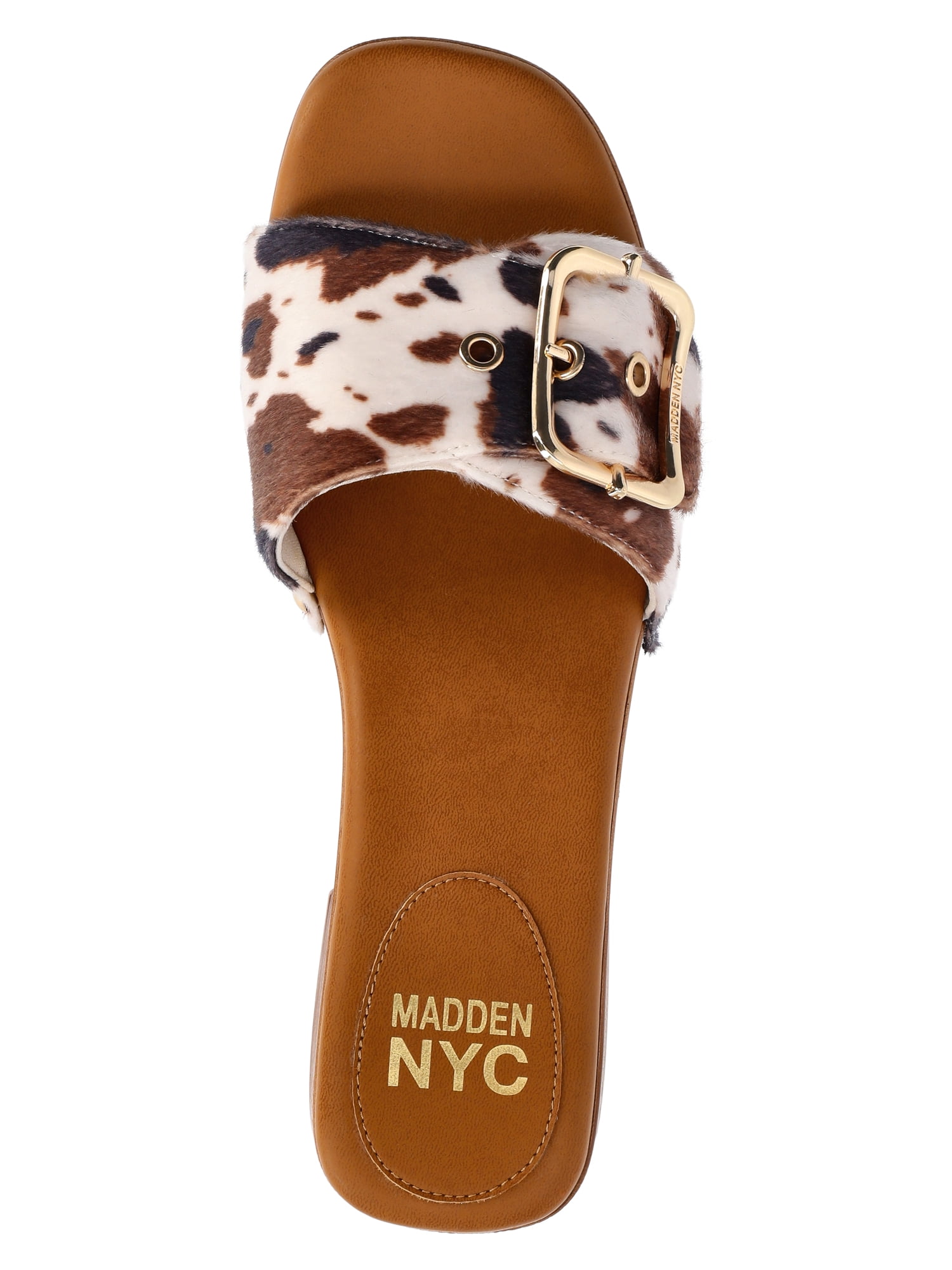 Madden NYC Women's Clog Heel Sandals, Cow Print