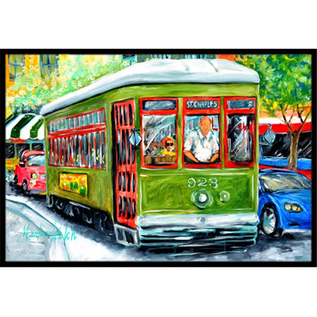 Carolines Treasures MW1152MAT 18 x 27 In. Street Car Indoor or Outdoor Mat