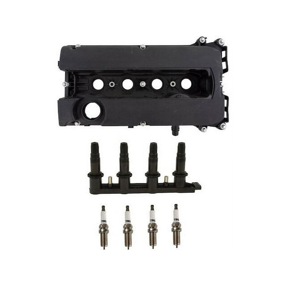 Ignition Coil Spark Plug Valve Cover Kit 6 Piece - Compatible with 2011 - 2015 Chevy Cruze 1.8L 4-Cylinder 2012 2013 2014