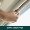thumbnail image 3 of Chicology Cordless Roman Shade, Blackout, Del Mar Moon Shell, 35"W X 64"H, 3 of 9