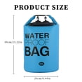 thumbnail image 3 of Bolsa Impermeable Bolsa de rafting a la deriva de 30L Bolsa impermeable de natación de PVC de gran capacidad (azul lago), 3 of 8