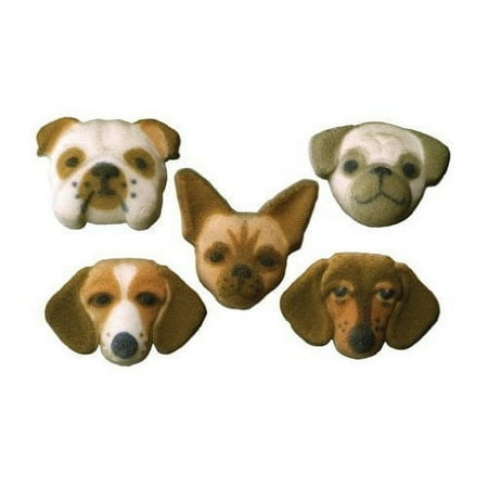 2pcs Secret Life Of Pets Dog Puppy Sugar Decorations Cupcake Cake Cookies Birthday Favors Party 12 Count