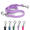 Purple, variant on WAAYEE 6ft Heavy Duty Waterproof Dog Leash with 2 Metal Swivel Hooks for Small Medium Large Dogs